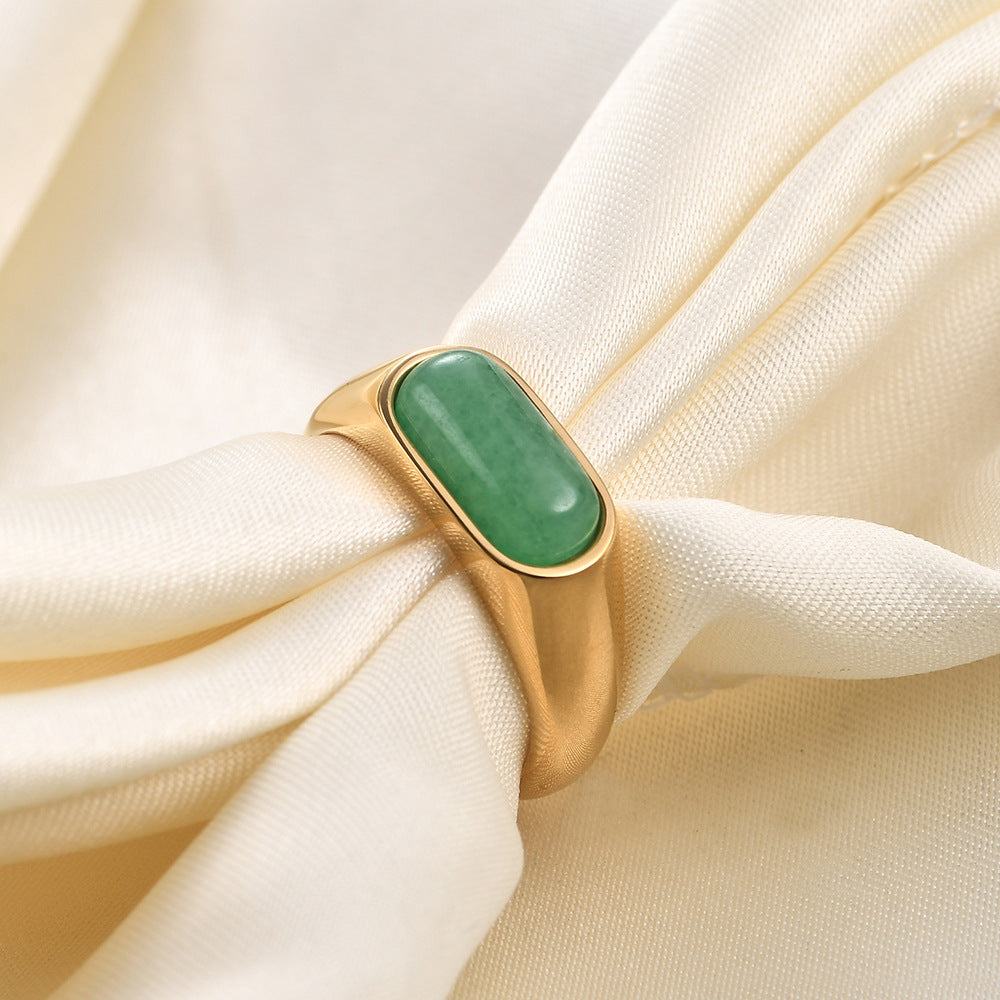 Delphine Natural Stone Ring