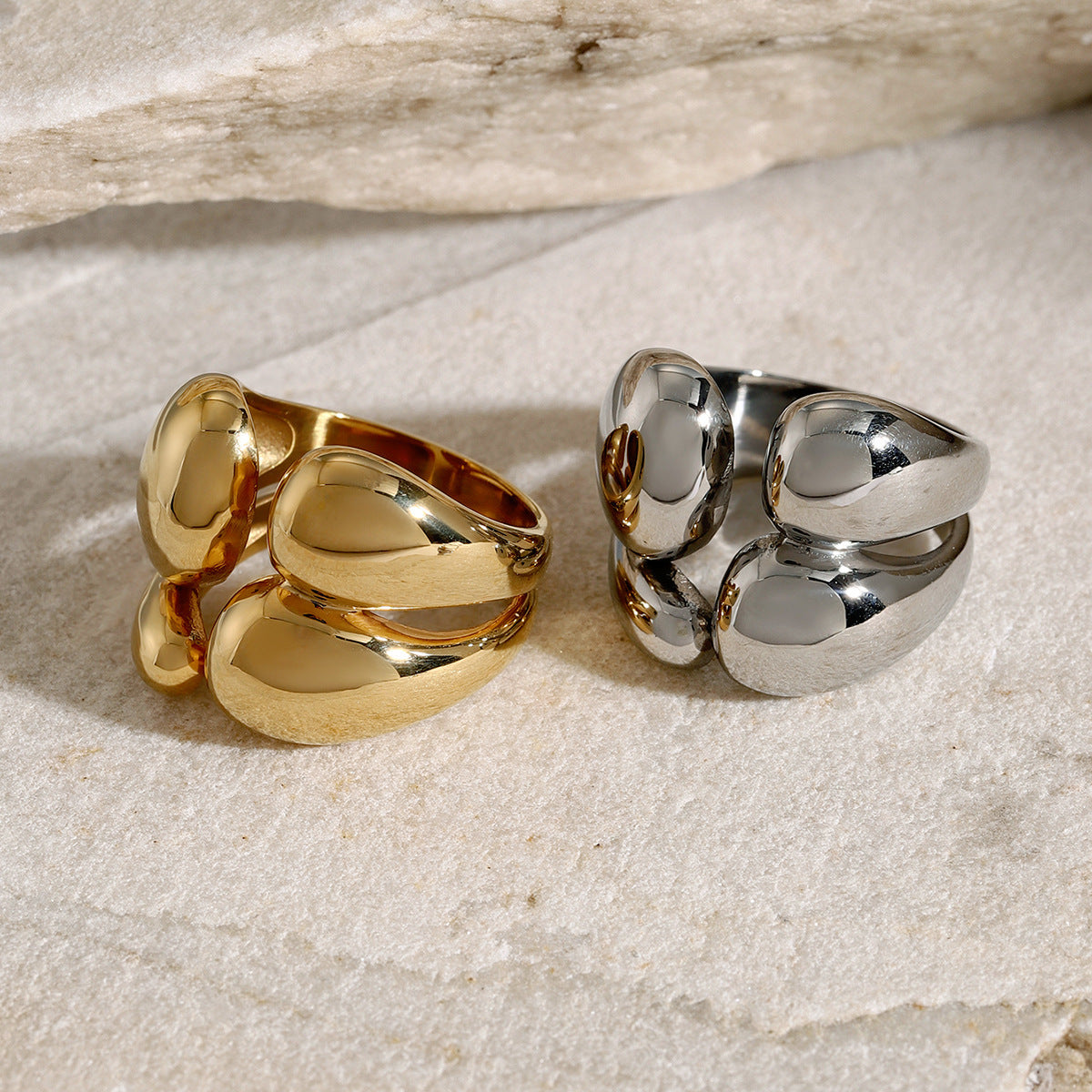 Louise Double Layered Rings